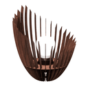 Ver imagem 2 de Abajur Grande de Chão PANDORA MDF Luminária -:Marrom/40x45cm