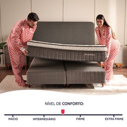 Colchão Solteiro Premium Mola Ensacada com Espuma D33 e Viscoelástica Nasa 88x188x32cm Bf Colchões - 3