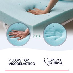 Colchão Solteiro Premium Mola Ensacada com Espuma D33 e Viscoelástica Nasa 88x188x32cm Bf Colchões - 5