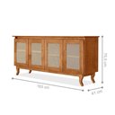 Ver imagem 3 de Buffet Aparador para Sala de Estar 4 Portas com Tela