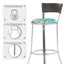 Ver imagem 4 de Banqueta Bistro para Bar, Cozinha, Balcão em Alumínio e Fibra Tc Zanutto 5 Unidades Argila