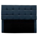 Ver imagem 3 de Cabeceira Cama Box Estofada King 195 Cm Bianca Suede:azul Marinho