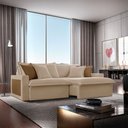 Ver imagem 1 de Sofá Dallas Linho Dois Módulos de 80cm B15 Meu Sofá Online