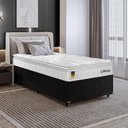 Ver imagem 5 de Cama Box Base Solteiro + Colchão Life D33 Pillow Top 88x188cm - Branco/Preto - e-Shop Casa