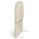 Ver imagem 6 de Cabeceira Cama Box Solteiro 100cm Orgânica Lanna W01 Linho Palha - Lyam Decor