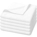 Ver imagem 1 de Kit 6 Pano Microfibra Limpa Vidros Espelhos e Telas 35x35cm Branco