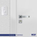 Ver imagem 3 de Fechadura Banheiro Roseta Aço 40mm MGM Torino Roseta Rosa/Prata