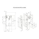 Ver imagem 6 de Fechadura Banheiro Roseta Aço 40mm MGM Torino Roseta Rosa/Prata