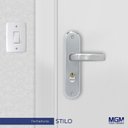 Ver imagem 2 de Fechadura Interna Espelho Aço 40mm MGM Estilo