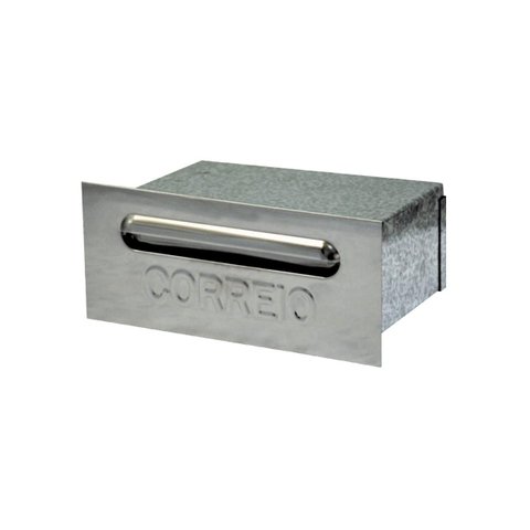 Caixa de Correio Cartas Liza Galvinox Embutir 15x22x9cm