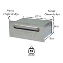 Ver imagem 2 de Caixa de Correio Cartas Liza Galvinox Embutir 15x22x9cm