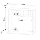 Ver imagem 3 de Suporte para Microondas com Nicho Adega para Cozinha Emma 60cm M12 - D'rossi