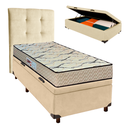 Ver imagem 1 de Kit Cabeceira + Cama Box Bau + Colchão Solteiro D33 Maxsono Paropas