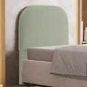 Ver imagem 1 de Cabeceira Cama Box 100cm Orgânica Lanna W01 Bouclê Oliva - Lyam Decor