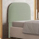 Ver imagem 2 de Cabeceira Cama Box 100cm Orgânica Lanna W01 Bouclê Oliva - Lyam Decor