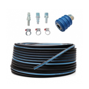 Ver imagem 1 de Kit 30 mts Mangueira 1/4 Conexões Pneumática Compressor 300 Psi