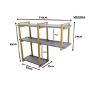 Ver imagem 2 de nicho INVERTIDO metalon10X20 CINZA ESCURO/DOURADO METALICO 04