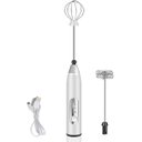 Ver imagem 1 de Misturador Bebidas Ovos Mini Mixer Fuê Portátil Elétrico Recarregável Q-2502 - Branco