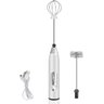 Misturador Bebidas Ovos Mini Mixer Fuê Portátil Elétrico Recarregável Q-2502 - Branco - 5