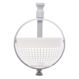 Escorredor e Centrífuga de Plástico P/ Saladas Branco/cinza - 2