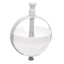 Ver imagem 1 de Escorredor e Centrífuga de Plástico P/ Saladas Branco/cinza