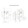 Fechadura Interna Espelho Aço Branca 40mm Stilo - 7