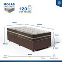 Ver imagem 3 de Cama Box Baú com Colchão de Classic Molas Solteiro 78cm