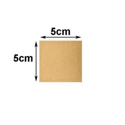 Kit com 1000 Placas Mdf Lisa 3mm Tamanho 5x5cm - 2