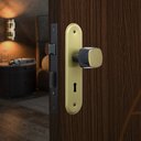 Ver imagem 1 de Fechadura Para Area Interna Stilo Bola Espelho Aço 40mm MGM