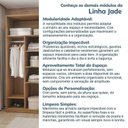 Ver imagem 4 de Guarda-Roupa Planejado 40cm 1 Porta Reflecta com Prateleiras Jade CabeCasa MadeiraOriginals Amarelo/Avelã