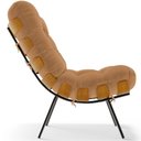 Ver imagem 2 de Kit 2 Poltronas Decorativas Costela L02 Bouclê Mostarda - Lyam Decor