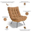 Ver imagem 7 de Kit 2 Poltronas Decorativas Costela L02 Bouclê Mostarda - Lyam Decor