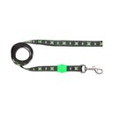 Ver imagem 1 de Guia Cachorro Balooh Identificadora Refletiva Preto Caveira:P