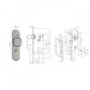 Ver imagem 3 de Fechadura Para Area Externa Stilo Bola Espelho Aluminio 40mm MGM