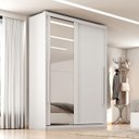 Ver imagem 3 de Guarda Roupas Casal 2 Portas de Correr com Espelho 100% Mdf 3 Gavetas Ravena
