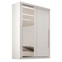 Ver imagem 1 de Guarda Roupas Casal 2 Portas de Correr com Espelho 100% Mdf 3 Gavetas Ravena