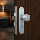 Ver imagem 1 de Fechadura para Area Interna Stilo Bola Espelho Aluminio 40mm Mgm