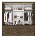 Ver imagem 2 de Guarda-Roupa Casal 3 Portas 9 Gavetas Luana Sallêto Móveis
