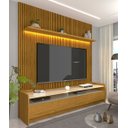 Ver imagem 2 de Rack Sublime com Painel Requinte 1.8 Naturale com Off White - Gelius Móveis