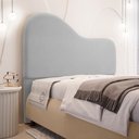 Ver imagem 2 de Cabeceira Orgânica Cama Box Queen Size Sea 160cm com Frame Veludo Cinza Claro - Desk Design