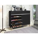 Ver imagem 3 de Sapateira Grécia 2 Portas de Correr - 2 Gavetas -Preto -35 pares de Sapato 100%MDF