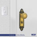 Ver imagem 2 de Fechadura Interna Espelho Aço 40mm MGM Colonial
