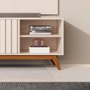 Ver imagem 4 de Rack Bancada Açai 1.4 Pé Madeira Maciça Off White Jb Bechara