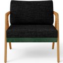 Ver imagem 6 de Kit 03 Poltronas Decorativas Sala Estar Pietra L02 Facto Verde Musgo Linho Chumbo - Lyam Decor