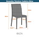 Ver imagem 2 de Kit 2 Cadeiras Ibiza Fratini Empilhavel Inmetro Proteção Uv em Polipropileno Cor Fendi
