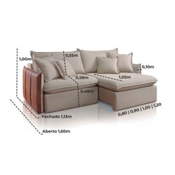 Sofá Retrátil Madri Luxo Veludo 2m Jc Estofados - 4