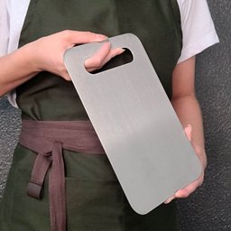 Tabua de Carne Corte Cozinha Profissional Aço Inox Kit 2un - 2