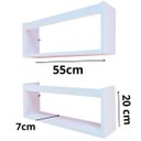 Ver imagem 6 de Quit 3 Estantes para Organização de Brinquedos Criança Nicho Porta Bonecas Mdf 55cm
