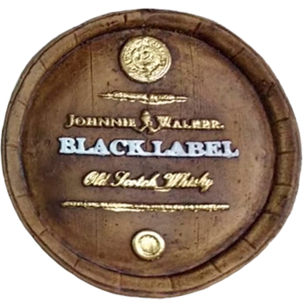 Tampa de Barril Artesanal Grande em Alto Relevo Decor - Whisky Black Label - 2