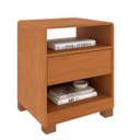 Ver mais imagens de Cabeceira Box Casal/Queen Organica Luna 100% MDF com LED E 2 Gavetas 268cm x 72cm Yescasa Marrom Cinamomo/Off White